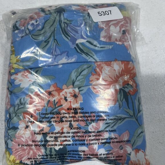 Loft Womens Blue Floral Pattern Maxi Flowy Pull On Skirt Size Large Petite - Picture 4 of 4